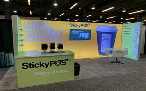 StickyPOS 10x20 Exhibit at FSTEC 2019 in Dallas, Texas